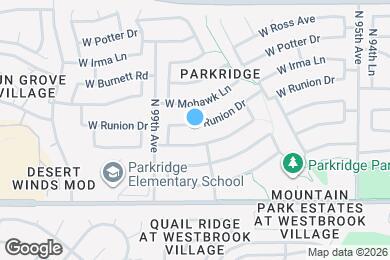 Map image of the property - 9825 W Runion Dr