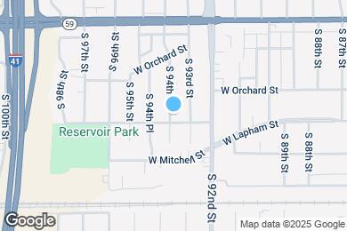 Map image of the property - 9324 W Lapham St
