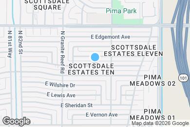 Map image of the property - 8516 E Cambridge Ave
