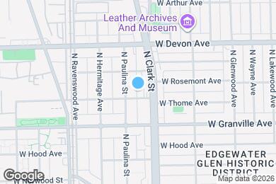 Map image of the property - 1620 W Thome Ave