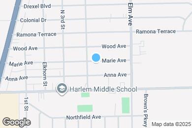 Map image of the property - 915 Marie Ave