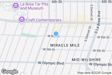 Map image of the property - 801 S Burnside Ave