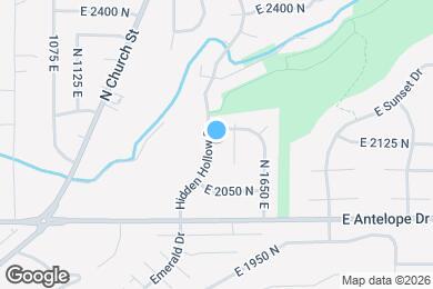 Map image of the property - 2164 N 1450 E