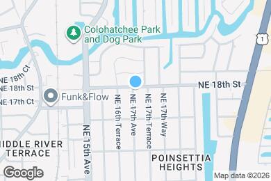 Map image of the property - 1700 NE 18th St