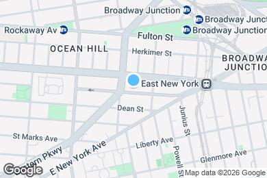 Map image of the property - NO FEE! 2 BR in Ocean Hill