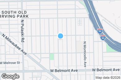Map image of the property - 3347 N Hamlin Ave