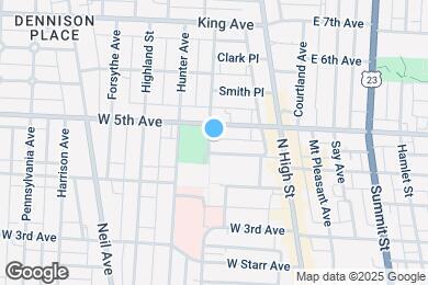 Map image of the property - 1212 Dennison Ave