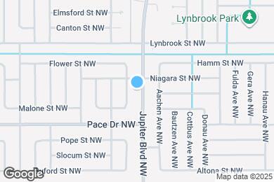 Map image of the property - 970 Jupiter Blvd NW