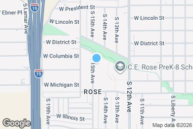 Map image of the property - 4325 S 15th Ave