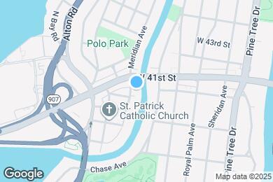 Map image of the property - 4023 N Meridian Ave