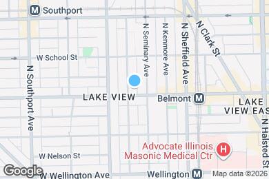 Map image of the property - 1114 W Belmont Ave