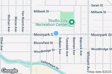 Map image of the property - 12712 Moorpark St