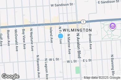 Map image of the property - 1306 N Fries Ave