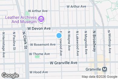 Map image of the property - 6314 N Glenwood Ave