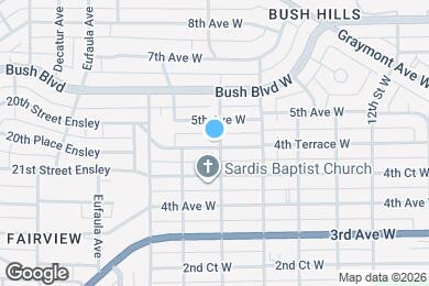 Map image of the property - 1600 4th Terrace W