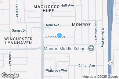 Map image of the property - 2996 Fruitdale Ave