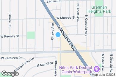 Map image of the property - 8044 N Oriole Ave