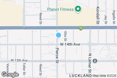 Map image of the property - 1430 Pierce St