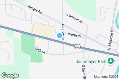 Map image of the property - 606 W Adrian St
