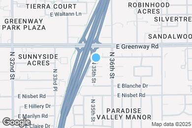 Map image of the property - 3502 E Greenway Ln