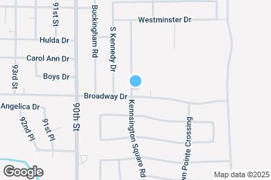 Map image of the property - 8632 Broadway Dr