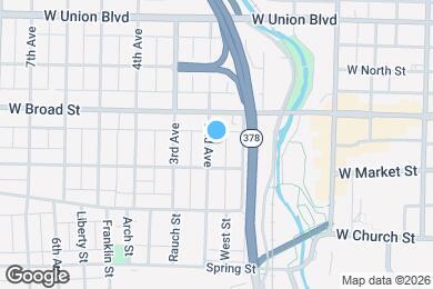 Map image of the property - 524 2nd Ave