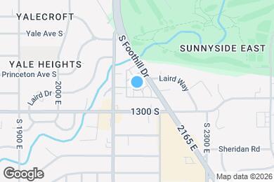 Map image of the property - 1180 S Foothill Dr