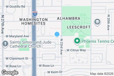 Map image of the property - 2311 W Maryland Ave