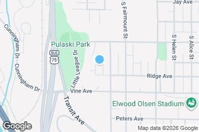 Map image of the property - 1210 S Westcott St
