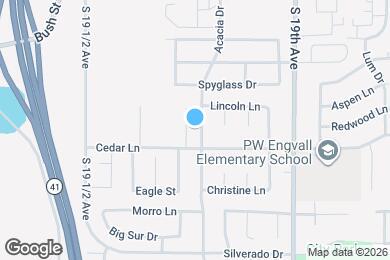 Map image of the property - 385 S Acacia Dr