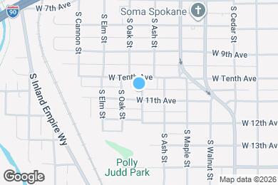 Map image of the property - 1728 W 11th Ave