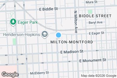 Map image of the property - 917 N Patterson Park Ave