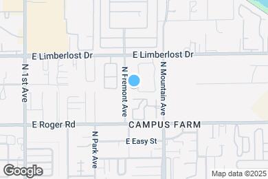 Map image of the property - 1264 E Paseo Alegre
