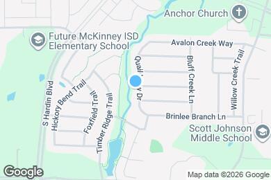 Map image of the property - 3613 Quail View Dr