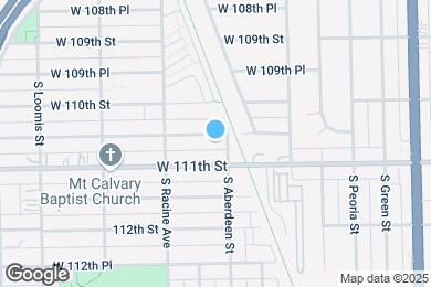 Map image of the property - 1109 W 110th Pl