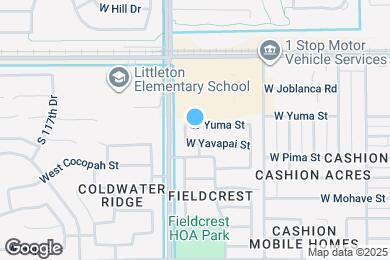 Map image of the property - 11427 W Yuma St