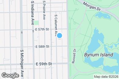 Map image of the property - 5741 S Calumet Ave