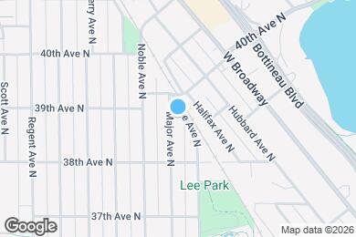 Map image of the property - 3848 Major Ave N