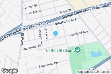 Map image of the property - 118 Vreeland Ave