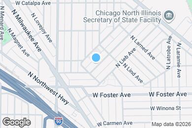 Map image of the property - 5222 N Ludlam Ave