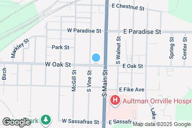Map image of the property - 117 W Oak St