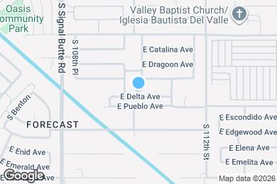Map image of the property - 11008 E Delta Ave