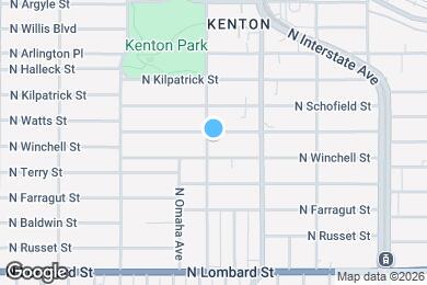 Map image of the property - 7924 N Brandon Ave