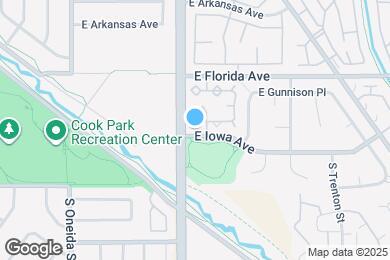 Map image of the property - 7373 E Iowa Ave