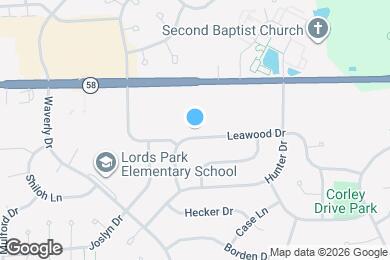 Map image of the property - 1098 Leawood Dr