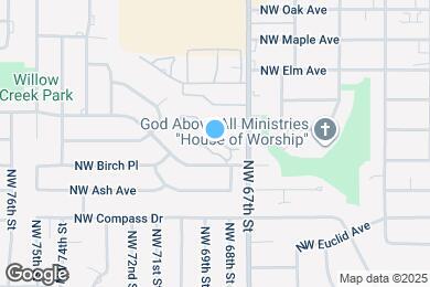 Map image of the property - 6818 NW Willow Springs Dr