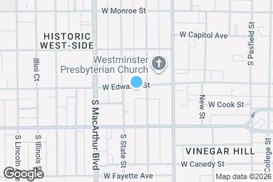 Map image of the property - 810 W Edwards St