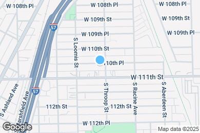 Map image of the property - 1309 W 110th Pl