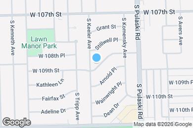 Map image of the property - 4116 W 109th St