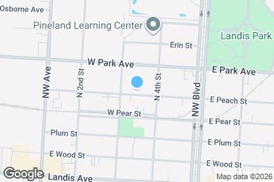 Map image of the property - 314 W Peach St